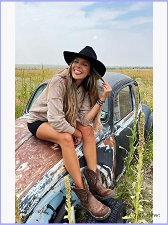 Studded Cowboy Hat with Belt Buckle - Medium, 56-58cm main image 6